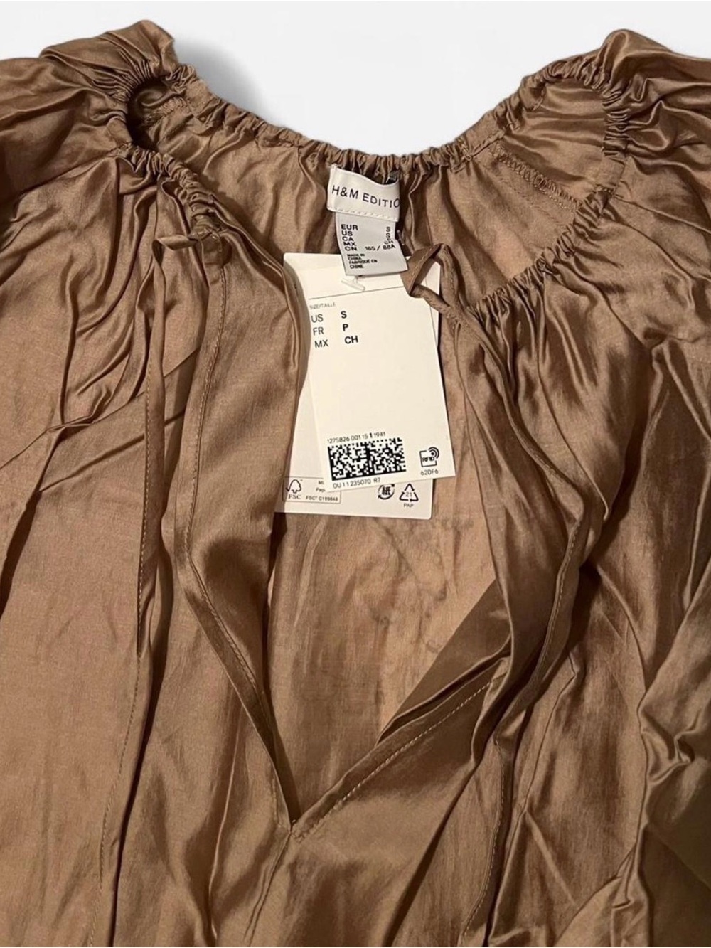 NWT H&M Lyocell-Blend Oversized Blouse S - Picture 4 of 5